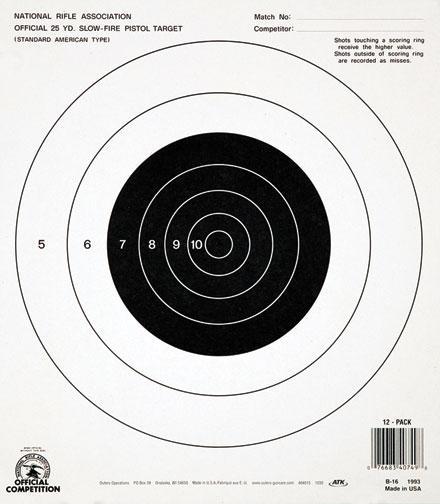 Champion Paper Targets Champion Official NRA Targets B-16 25 yd. Slow Fire 100/Pack