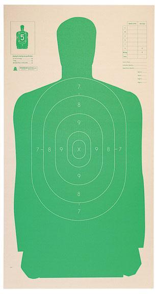 Champion Paper Targets Champion LE Targets Cardboard SiLeft Handouette Target - 24" X 45" Green 25/Pack