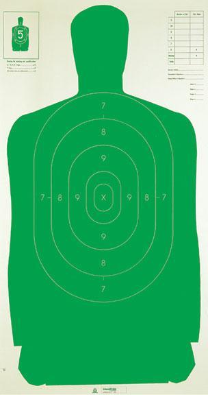 Champion Paper Targets Champion LE Targets Paper SiLeft Handouette Target - 24" X 45" Green 100/Pack