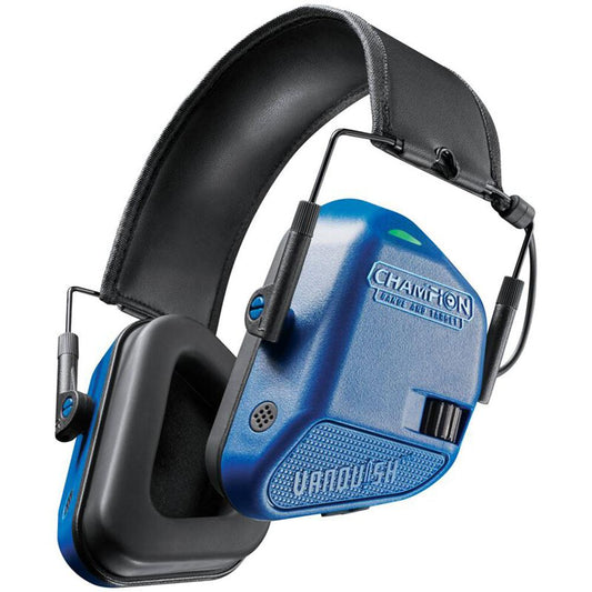 Champion Ear Muffs Champion Vanquish Electronic Hearing Protection Ear Muffs 21dB Blue