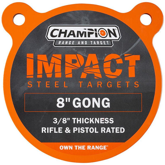 Champion Steel Targets Champion Impact Steel Gong Target 8" Round