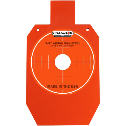 Champion Steel Targets Champion AR500 Center Mass 66% IPSC Steel Target 3/8" Orange