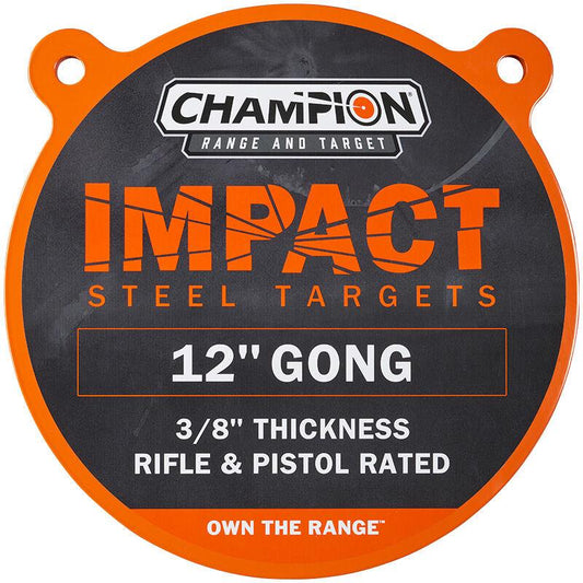 Champion Steel Targets Champion Impact Steel Gong Target 12" Round