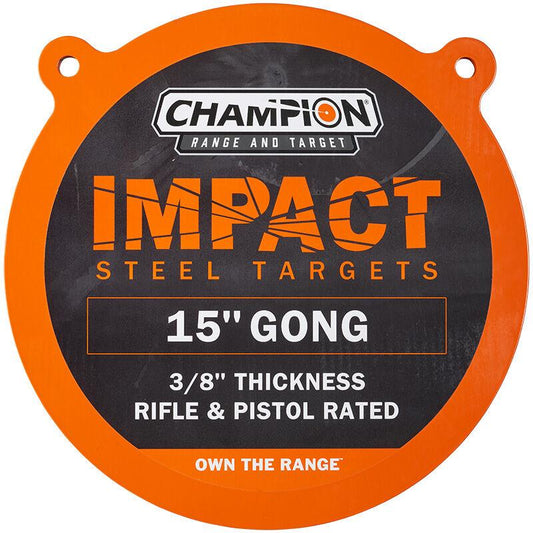 Champion Steel Targets Champion Impact Steel Gong Target 15" Round