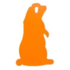 Champion Steel Targets Champion Impact Steel Hanging Animal Targets 1/4" Prairie Dog Orange
