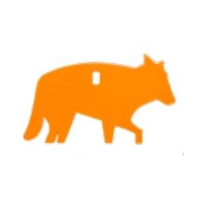 Champion Steel Targets Champion Impact Steel Hanging Animal Targets 1/4" Coyote Orange