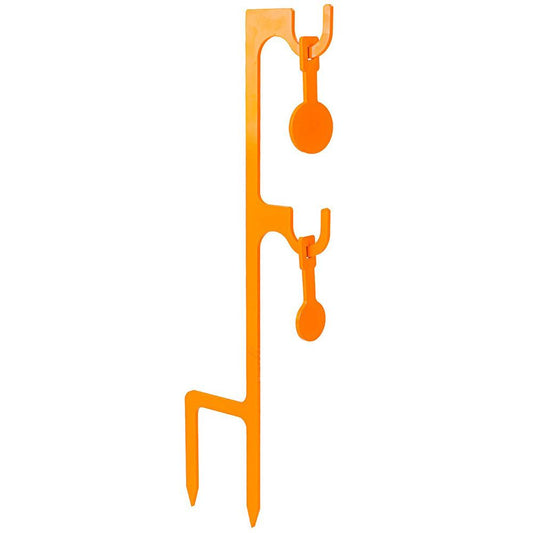 Champion Steel Targets Champion Rimfire Double Target Hanger and Two Targets Orange Box