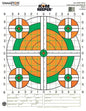 Champion Paper Targets Champion Scorekeeper Targets Fluorescent Orange & Green Bull - 100 yd. Rifle Sight-In 12/Pack