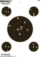 Champion Paper Targets Champion VisiColor High-Visibility Paper Targets 8" Bull With 4 extra Bulls 10/Pack
