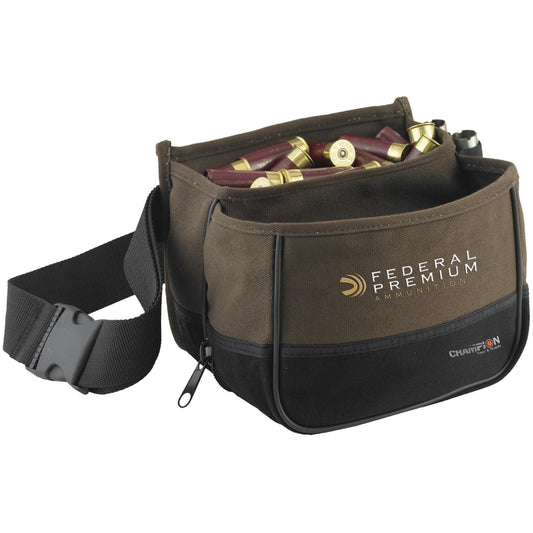 Champion Pouches Champion Trapshooting Shell Pouch Double Box Tan