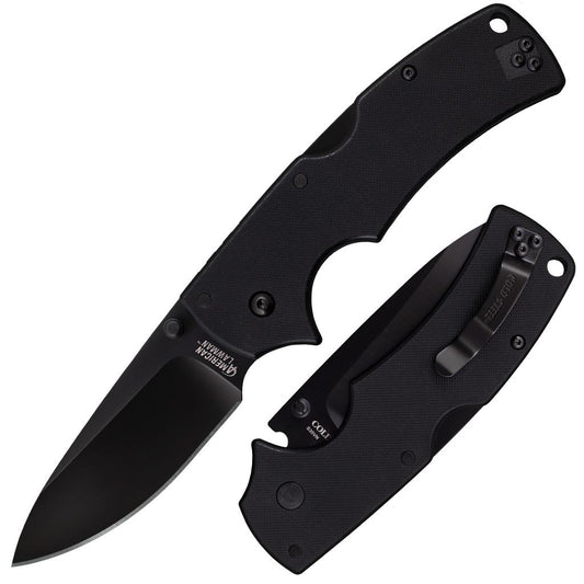 Cold Steel Knives &amp; Edged Tools|Knives Cold Steel American Lawman Knife Black G-10 - 3-1/2" Blade Black