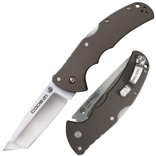 Cold Steel Knives &amp; Edged Tools|Knives Cold Steel Code-4 Tanto Lockback Knife - 3-1/2" Blade Satin