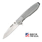 Bear & Son Cutlery Knives Bear & Son Cutlery Bear & Son Frame Lock Folding Knife 3-1/4" Reverse Tanto Blade Grey