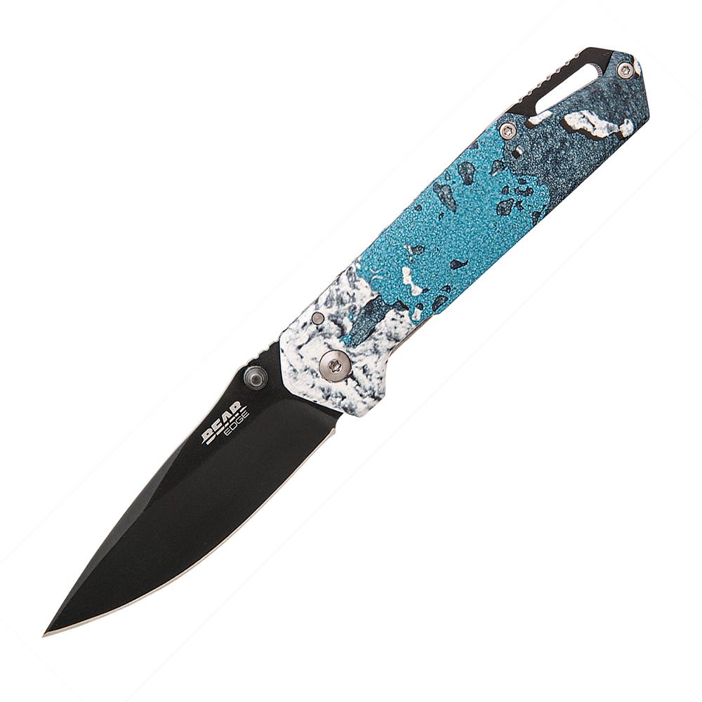 Bear & Son Cutlery Knives Bear & Son Cutlery Bear & Son Brisk 3.0 Medium Folding Knife 2-7/8" Drop Point Blade TrueTimber Rift Blue