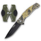 Bear & Son Cutlery Knives Bear & Son Cutlery Bear & Son Edge Brisk 2.0 Folding Knife & Sharpener Combo Drop Point Blade Brown Camo