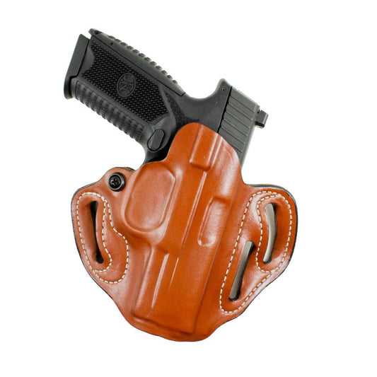 Desantis Leather Gun Holsters Desantis Leather DeSantis #002 Speed Scabbard Holster for Colt 1911 5" Tan Right Hand