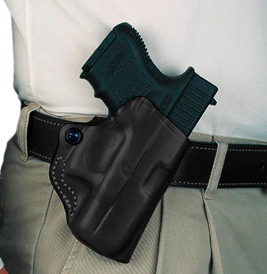 Desantis Leather Gun Holsters Desantis Leather DeSantis Style 019 Mini Scabbard Glock 43 Black Left Hand
