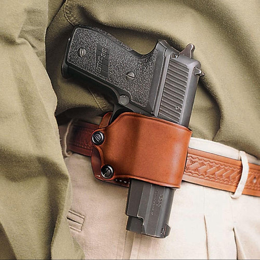 Desantis Leather Shooting|Gun Holsters Desantis Leather DeSantis #023 Yaqui Slide Holster for Most Single Action Autos Tan Right Hand