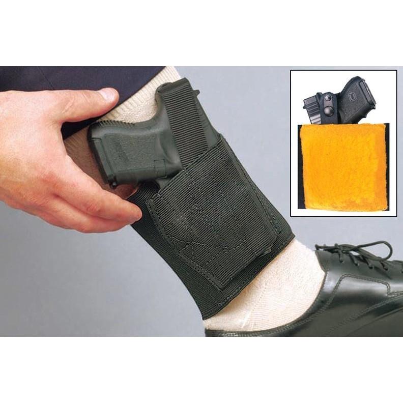 Desantis Leather Gun Holsters Desantis Leather DeSantis Apache Ankle Rig Holster for Ruger LC9 Black Right Hand