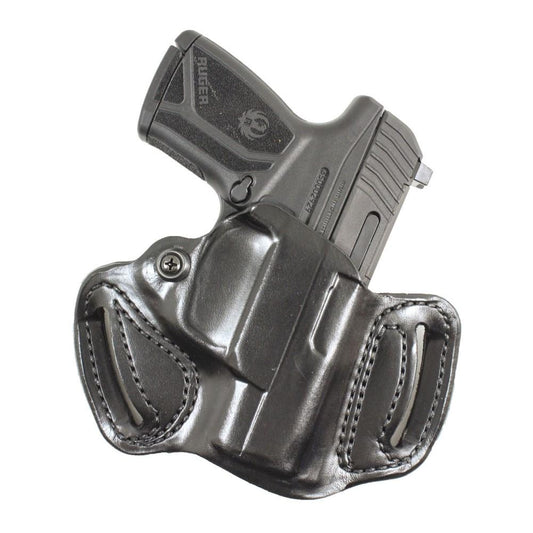 Desantis Leather Gun Holsters Desantis Leather DeSantis #086 Mini Slide Holster for S&W M&P Shield 45 M2.0 with Integrated Laser Black Right Hand