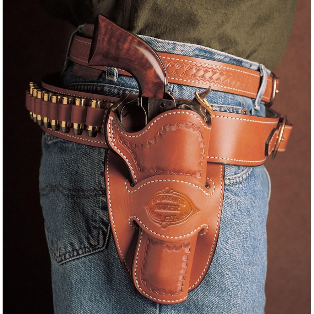 Desantis Leather Gun Holsters Desantis Leather DeSantis Desperado Holster for Colt SAA 4.75" Tan Right Hand