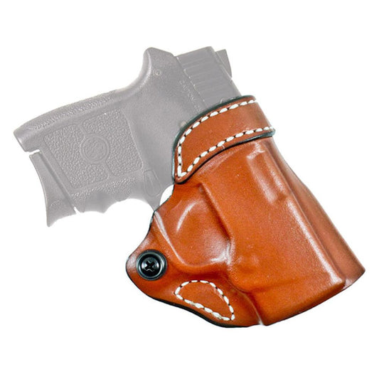 Desantis Leather Gun Holsters Desantis Leather DeSantis #155 Criss-Cross Holster for Sig Sauer P938 Tan Right Hand