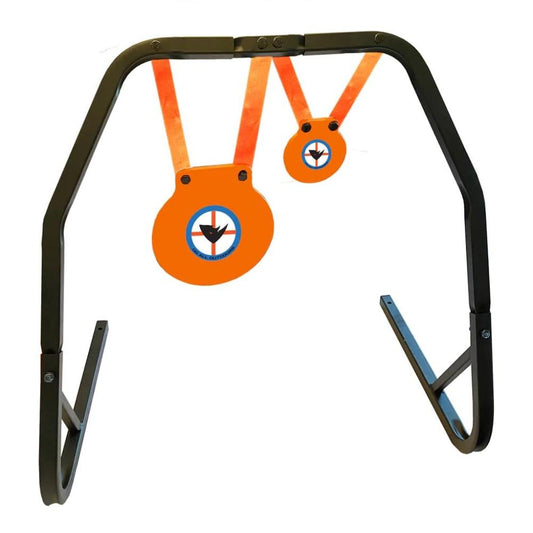 Do All Outdoors Steel Targets Do All Outdoors High Caliber 20Target Steel Gong Stand Orange