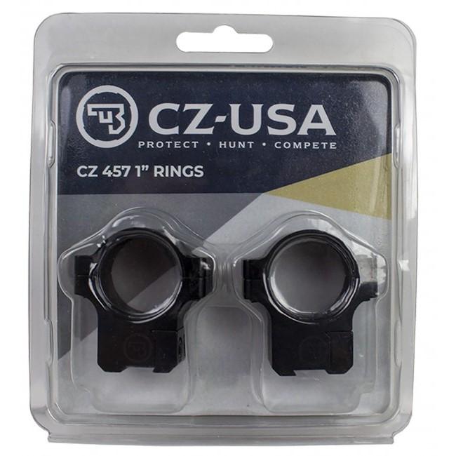 Cz-USA Scope Rings Cz-USA CZ Rings 457 455 1" 11mm Dovetail Aluminum Base Height 0.575"