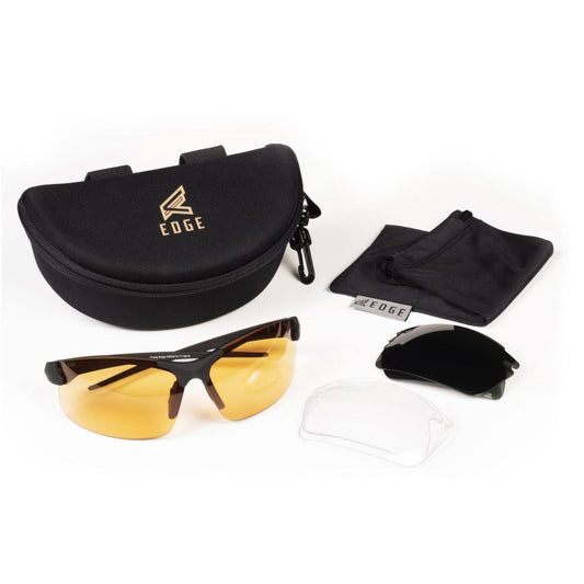 Edge Eyewear Sunglasses|Shooting Glasses Edge Eyewear Edge Sharp Edge Safety Glasses 3 Lens Kit Anti-Fog Anti-Scratch