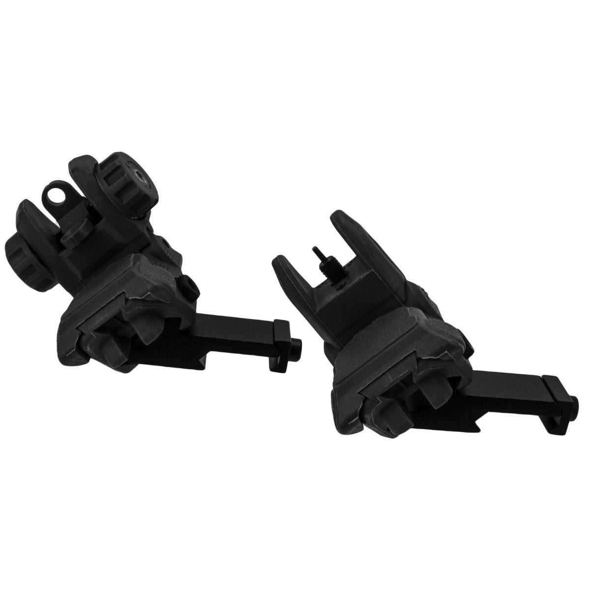 Tacfire Rifle Sights Tacfire  Tacfire AR-15 45 Degree/Low Profile Pop Up Sights Black Polymer