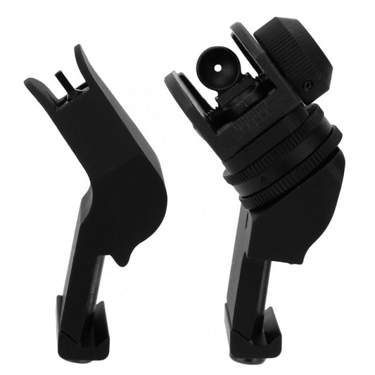 Tacfire Rifle Sights Tacfire  Tacfire AR-15 45 Degree Rapid Transition Back Up Sights - Black Aluminum