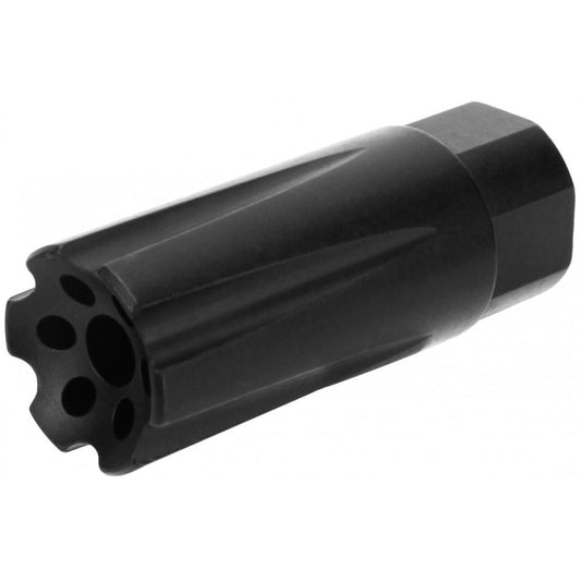 Tacfire Muzzle Devices Tacfire  Tacfire Linear Compensator Sound & Concussion Forwarder 223/5.56 1/2x28 Black