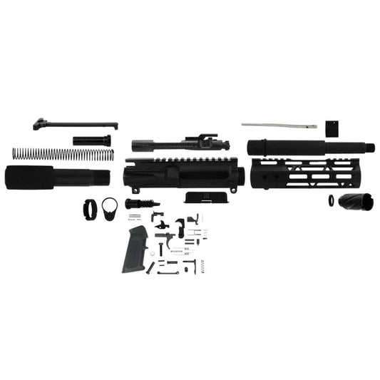 Tacfire Uppers Tacfire  TacFire 7.5" Unassembled AR 300 Blackout Pistol Build Kit with Lower Parts Kit
