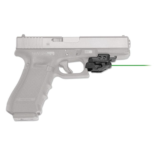 Crimson Trace Laser Sights Crimson Trace Crimson Defender Rail Master Green Universal Handgun Laser Sight Black