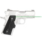 Crimson Trace Optics|Laser Sights Crimson Trace LG-404G Front Activation Green Handgun Lasergrips for 1911 Compact Black