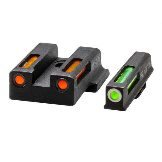 Hiviz Fiber Optic Sights Hiviz HIVIZ LiteWave H3 sight Orange/Green LitePipe/White front ring fits S&W M&P EZ380