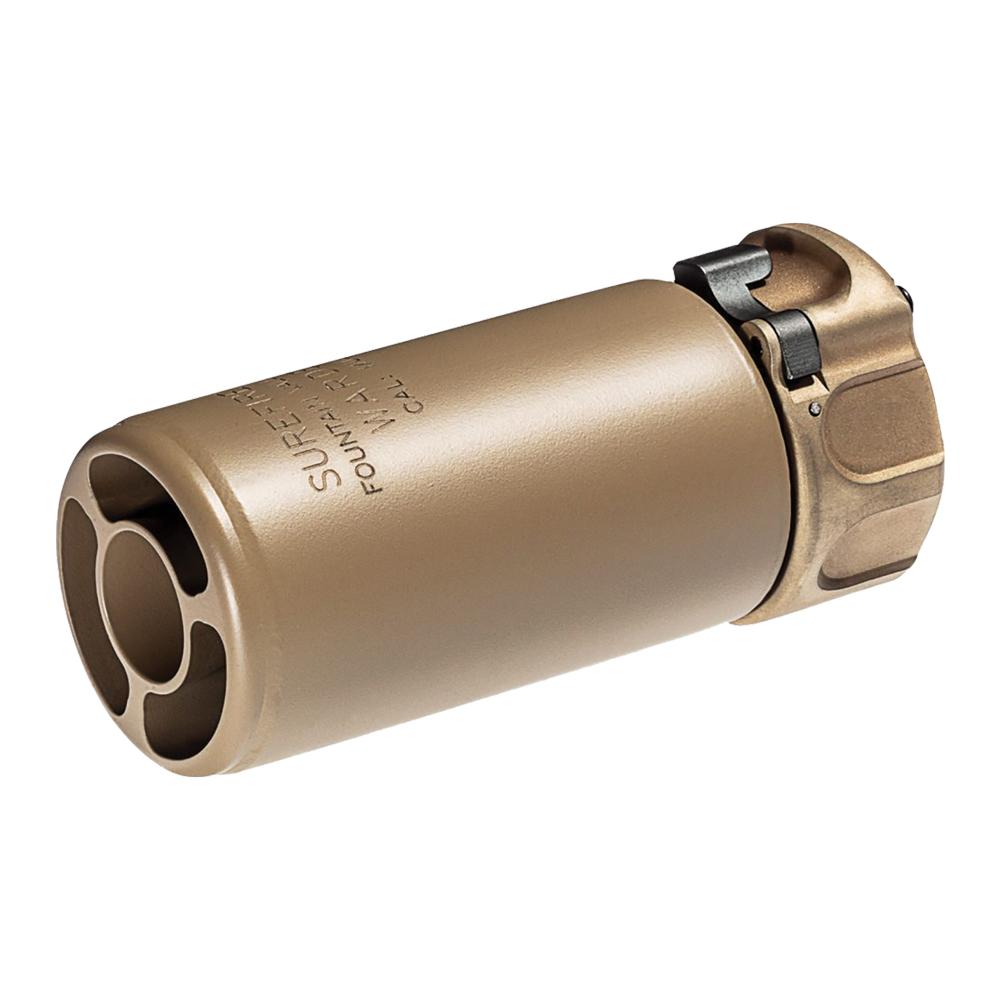 Surefire Muzzle Devices Surefire Surefire Warden Muzzle Device Fast-Attach Blast Regulator FDE