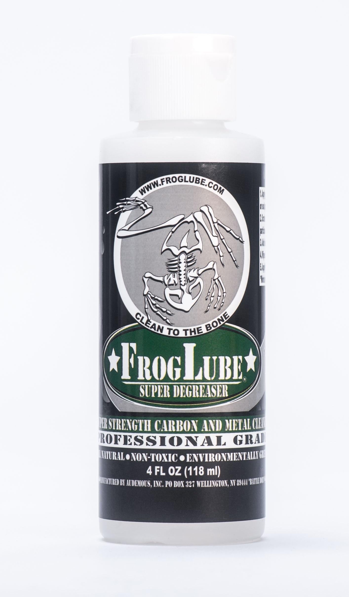 Audeo Sum Inc DBA FrogLube Gun Oils &amp; Gun Cleaning Solvents Audeo Sum Inc DBA FrogLube Froglube Super Degreaser Spray - 4 oz