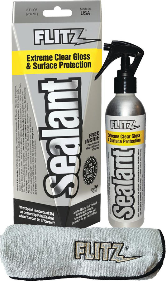 Flitz Gun Oils &amp; Gun Cleaning Solvents Flitz FLITZ SEALANT 8 OZ SPRAY BOTTLE With FREE MICROFIBER