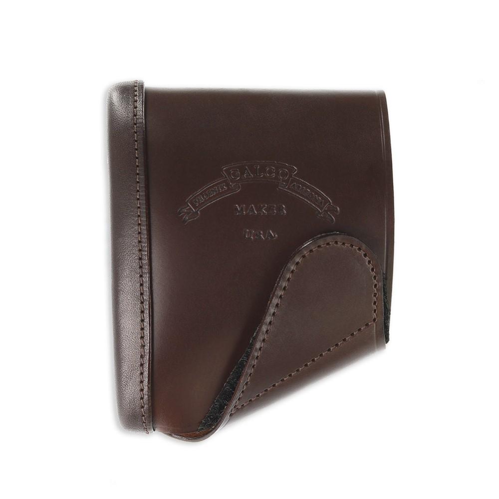 Galco Recoil Pads Galco Galco Leather Slip On Recoil Pad Dark Havana Brown Ambi Small