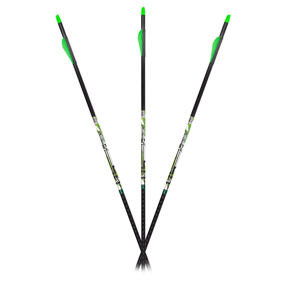 Feradyne Outdoors Arrows Feradyne Outdoors Carbon Express D-Stroyer Piledriver Arrows 400 Spines 6 Pack Fletched