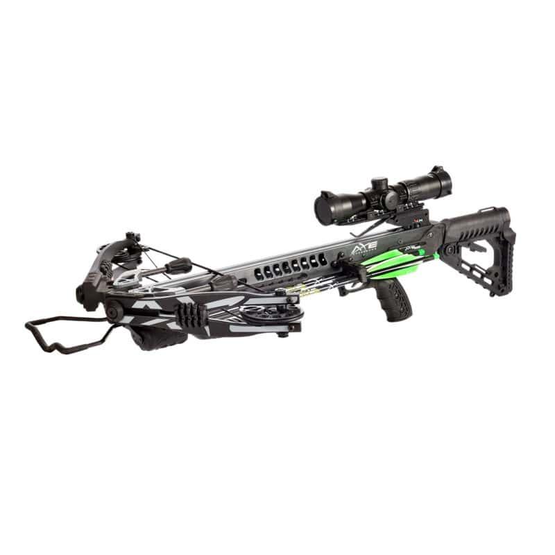 Feradyne Outdoors Crossbows Feradyne Outdoors Carbon Express Axe 400 Crossbow with Scope Quiver & PileDriver Crossbolts