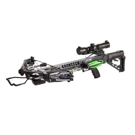 Feradyne Outdoors Crossbows Feradyne Outdoors Carbon Express Axe 400 Crossbow with Scope Quiver & PileDriver Crossbolts
