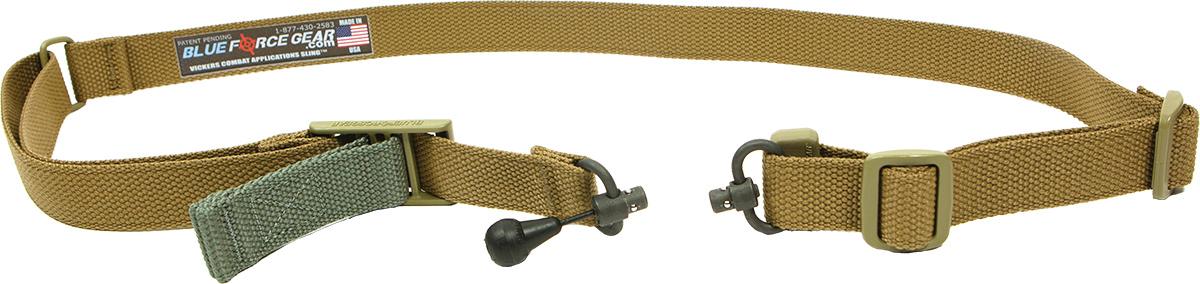 Blue Force Gear Slings Blue Force Gear VICKERS 2-TO-1 SLING RED SWIVEL VERSION NYLON ADJUSTER & HDW COYOTE BR