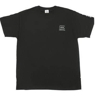 Glock Short Sleeve Shirts Glock Factory T-Shirt Black with Silver Logo 3XL