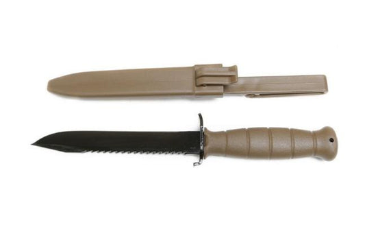 Glock Knives &amp; Edged Tools Glock Field Knife / Saw Back - Flat Dark Earth (Pkg'd)