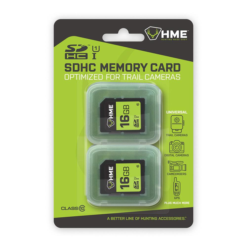 Gsm Trail Camera Accessories Gsm HME 16GB SDHC Memory Card 2/ct