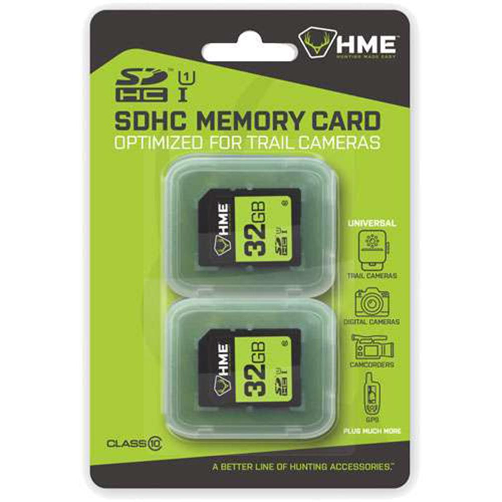 Gsm Trail Camera Accessories Gsm HME 32GB SDHC Memory Card 2/ct