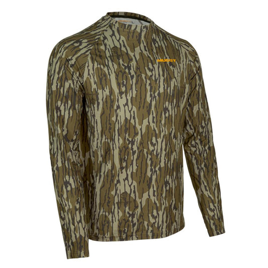 Gsm Long Sleeve Shirts Gsm Muddy Base Layer Crew Long Sleeve Shirt Mossy Oak Bottomland M