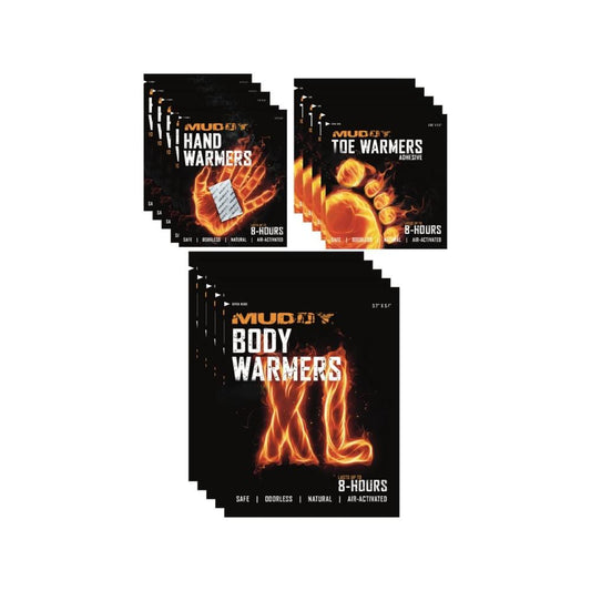 Gsm Emergency &amp; Survival|Hunting Gsm Muddy Disposable Hand and Foot Warmers Variety Pack 2 ea. Hand/Toe/XL Warmers